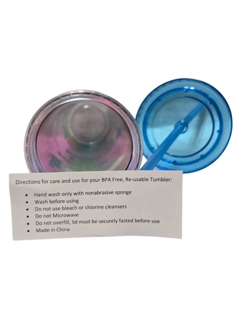 Smart Living Let's Explore Great Outdoors Lid Straw Tumbler Plastic Cup NEW